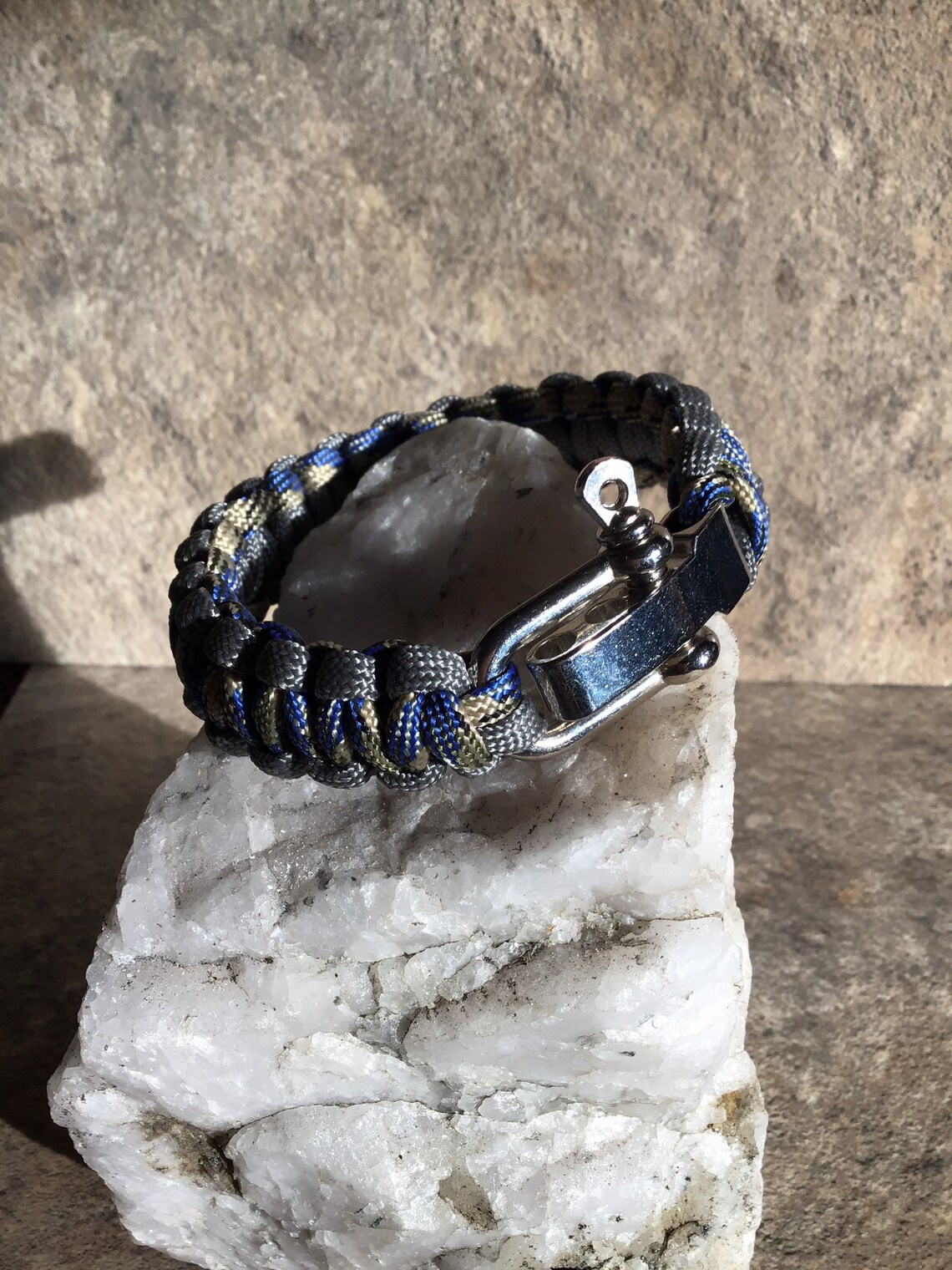 Para cord bracelet metal clasp survival bracelet mens Etsy