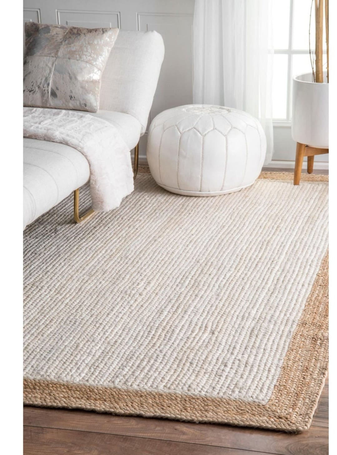 Indian Braided Jute Rug /home Decor Rug/ Area Rug/handmade Jute Rug/bedroom Rug/kitchen Rug