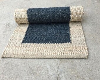 Indiase handgeweven hennep jute runner tapijt terrastapijt/ingangskleed/deurmat/keukentapijt/buitentapijt/trapkleed.