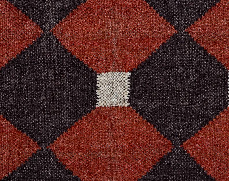 Kelim Teppich, Handgewebter, Woll und Jute Teppich Handgemacht, Kilim Dhurrie Teppich, Traditioneller indischer Juteteppich Bild 3