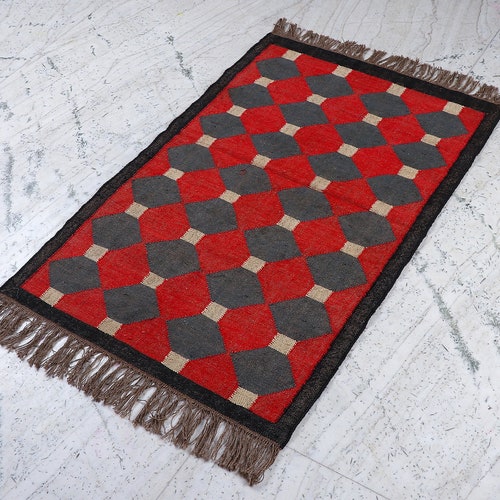 3x4 ,3x5 Feet Up To 3x40 Feet Handmade Wool Jute shops Kilim Rug/Runner Rug/Outdoor Rug/Patio Rug /Dinning Room Rug/Rug for living room