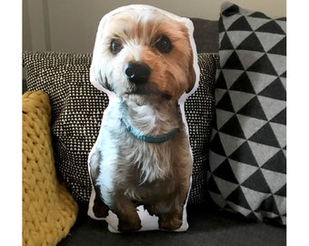 Custom dog pillow | Etsy Custom Shaped Pet Pillow, Mother's Day