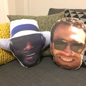 custom photo pillow, personalised pillow head, decorative pillows, gifts for men, kids, anniversary gift, wedding gift, personalized gift
