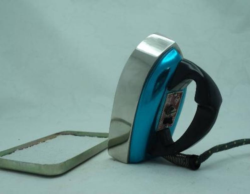 Mini Iron Retro Gadget for Ironing. Soviet Vintage Travel Iron