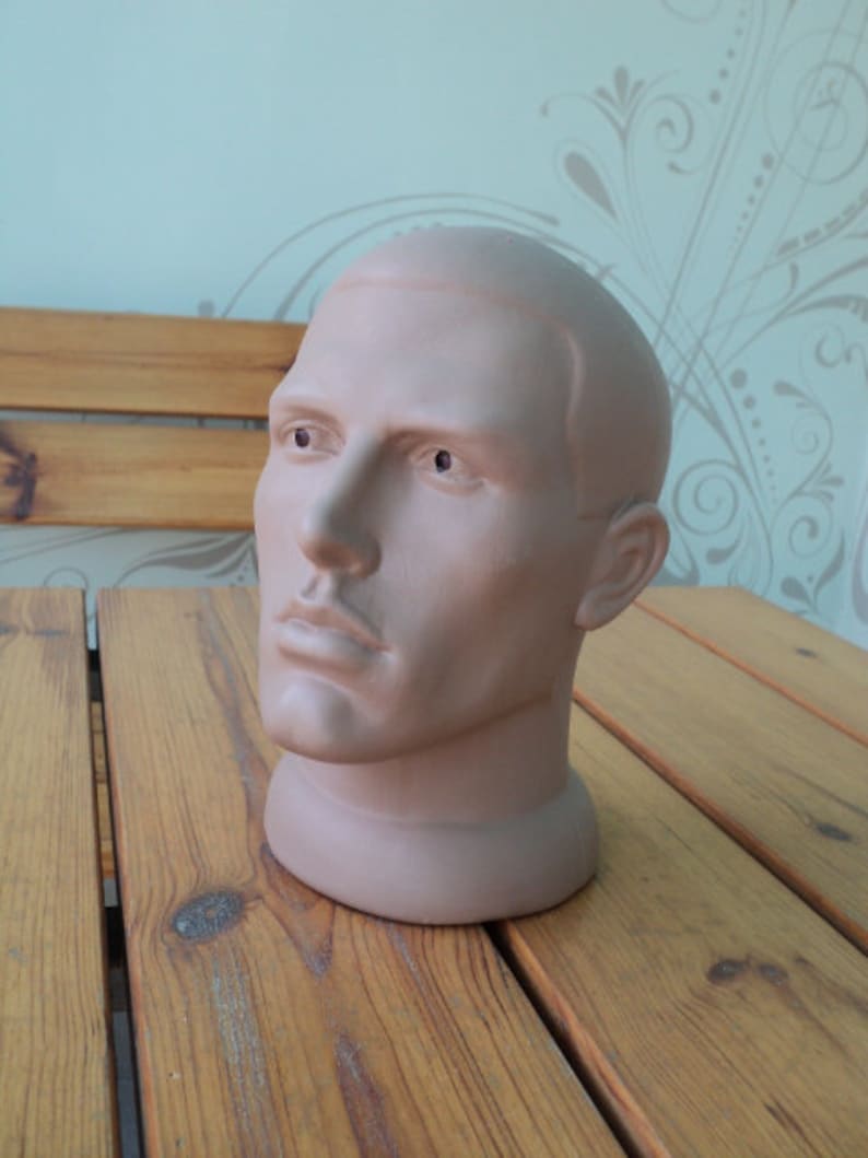 Head for presentation Mannequin man Creativity showcase D\u00e9cor Vintage For needlework