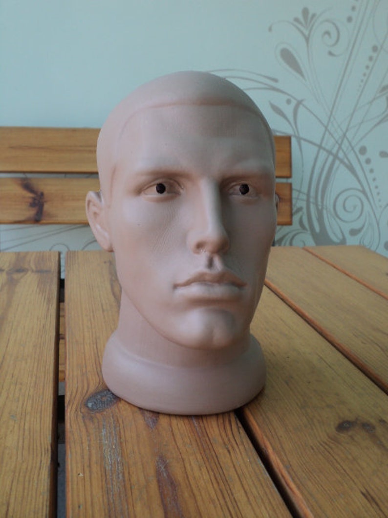 Head for presentation Mannequin man Creativity showcase D\u00e9cor Vintage For needlework