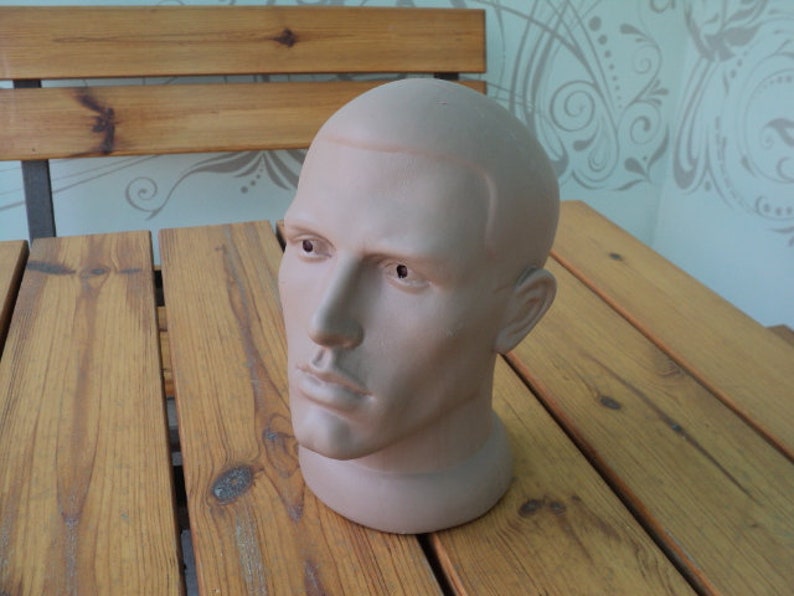 Head for presentation Mannequin man Creativity showcase D\u00e9cor Vintage For needlework