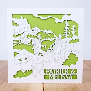 Carte d'anniversaire personnalisée Les marcheurs, les marcheurs et les randonneurs