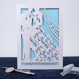 L'heureux couple, carte personnalisée de félicitations pour mariage