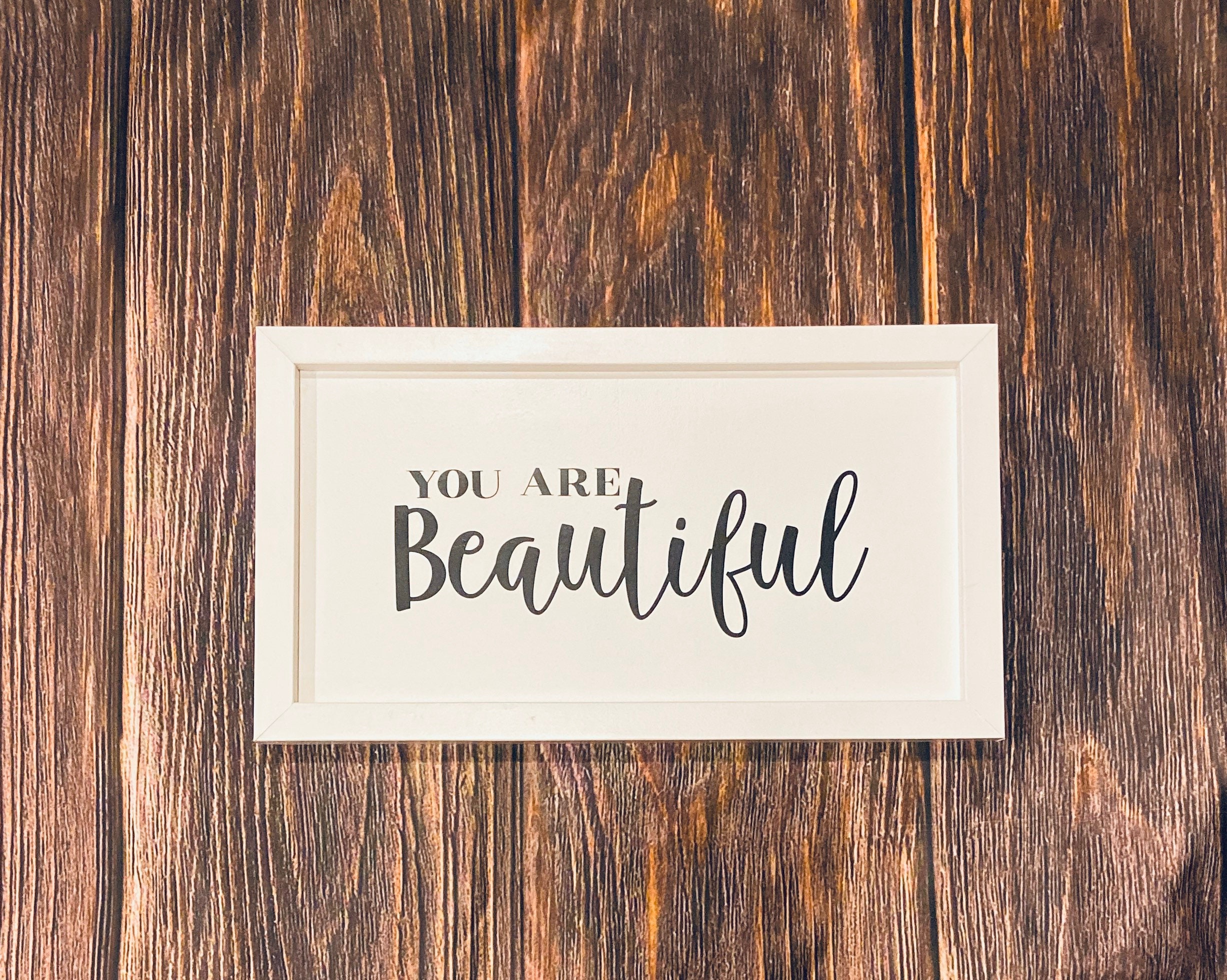 You Are Beautiful Sign Etsy