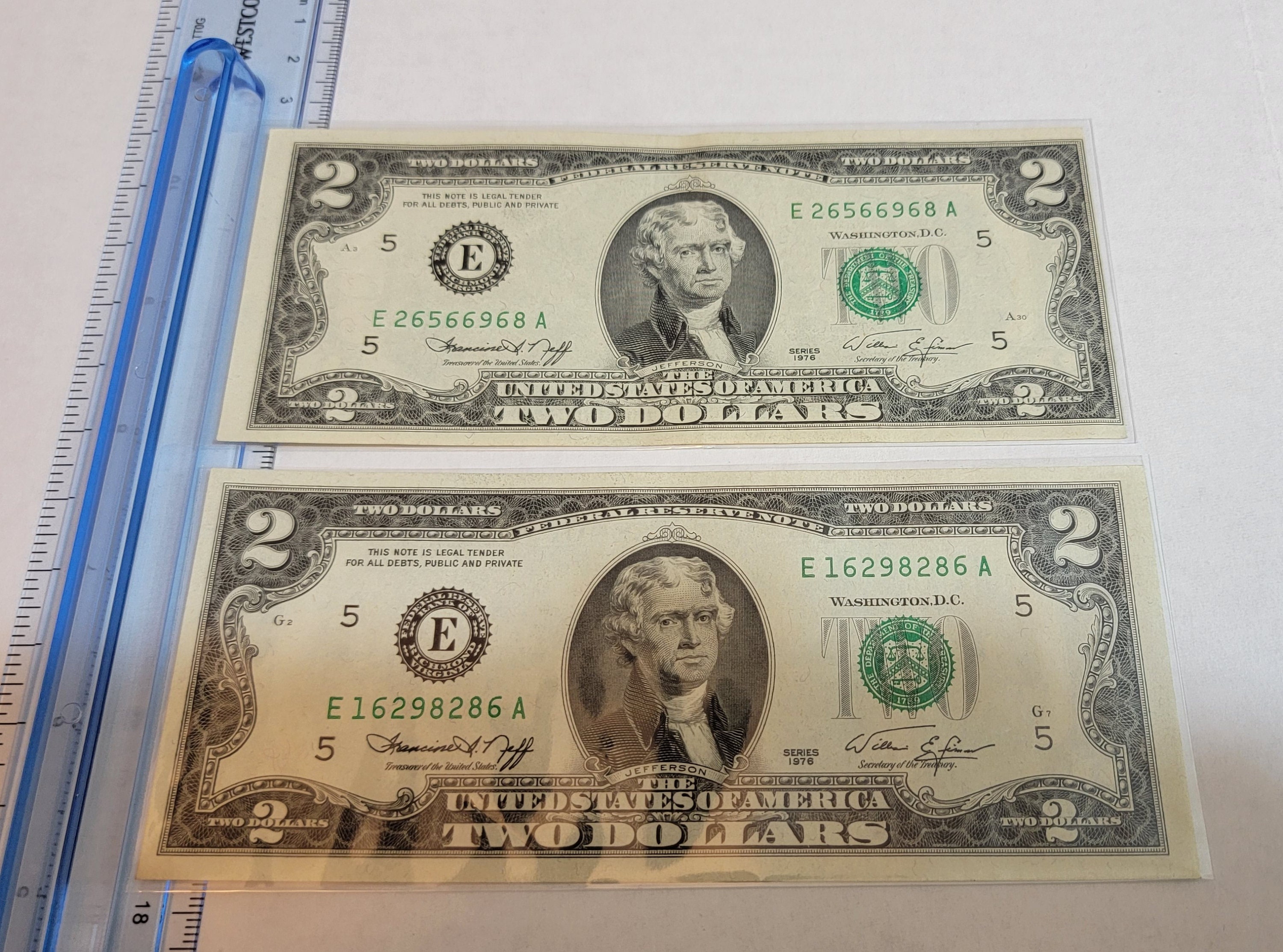 1976 2 Dollar Bill With Stamp - iq6i92d
