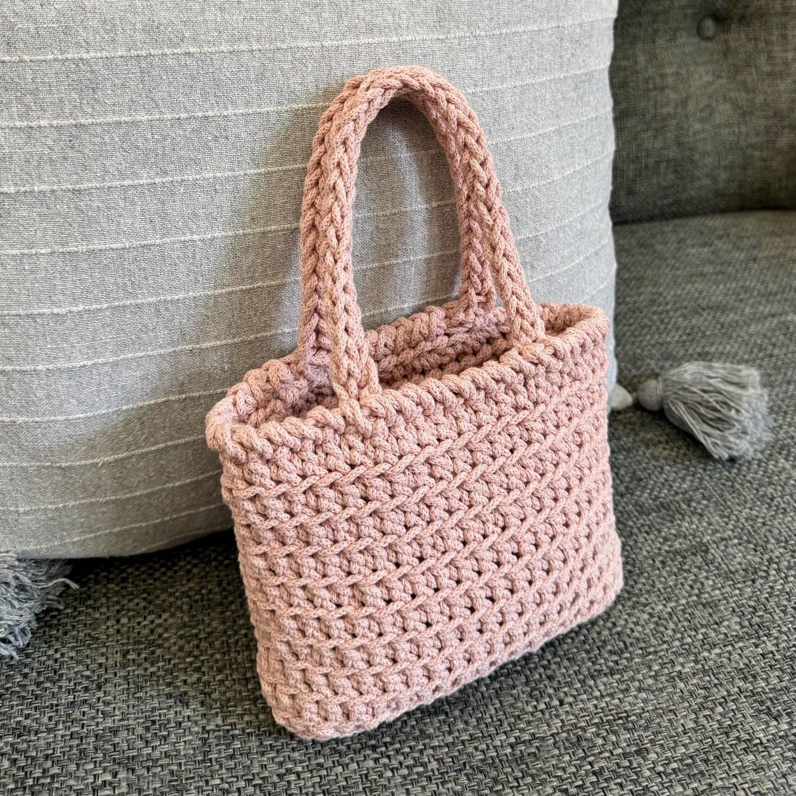 Braid Bag Pattern Braided Cord Crochet Bag Pattern: Mini Handbag Purse (PDF Pattern) - Etsy