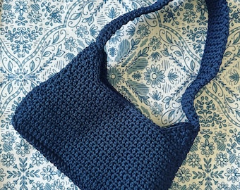 Patrón de bolso baguette de crochet, bolso de mano de hilo grueso (patrón PDF)
