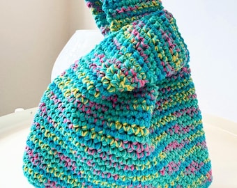 Crochet Pattern: Japanese Knot Bag with Photo & Video Tutorials