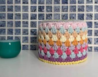 Vintage Crochet Toilet Roll Cover: Boho chic bathroom decor, PDF pattern
