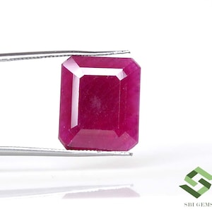 15x13mm To 19x14 mm Natural Ruby Octagon Cut IGI Certified 2 Size Loose Gemstones