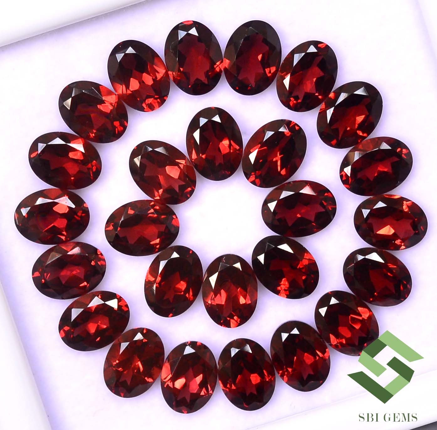 Natural Garnet Round Cabochon: Loose Gemstone, Jewelry Making (3x3