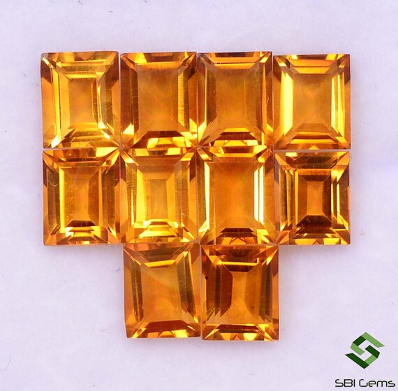 Citrines Naturelles Facettées – Lot Poires 5x3 Mm (1 Gratuite Pour 4 Achetées)