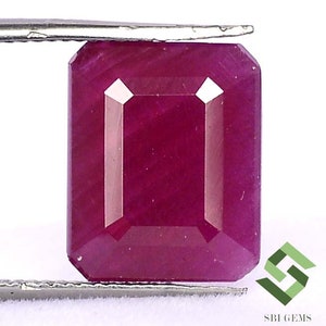 11x9 mm, 13x10 mm Certified Natural Ruby Octagon Cut Untreated Loose Gemstones