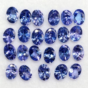Natural Tanzanite Oval Cut Gemstones: 4x3mm, 0.91 Cts, 5 Pcs
