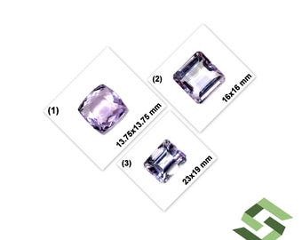 Certified Natural Pink Amethyst Octagon Cut Loose Faceted Gemstone Jewelry Stone