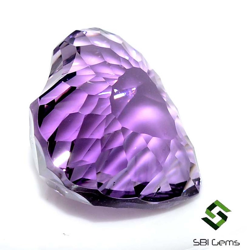 22x19 mm Certified Natural Amethyst Heart Shape Concave Cut 26.16 Cts Top Best Quality Calibrated Loose Gemstone