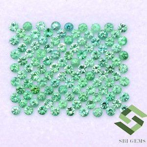 2 mm Natural Emerald Round Diamond Cut Lot 20 Pcs 0.56 Cts Calibrated Best Quality Loose Gemstones