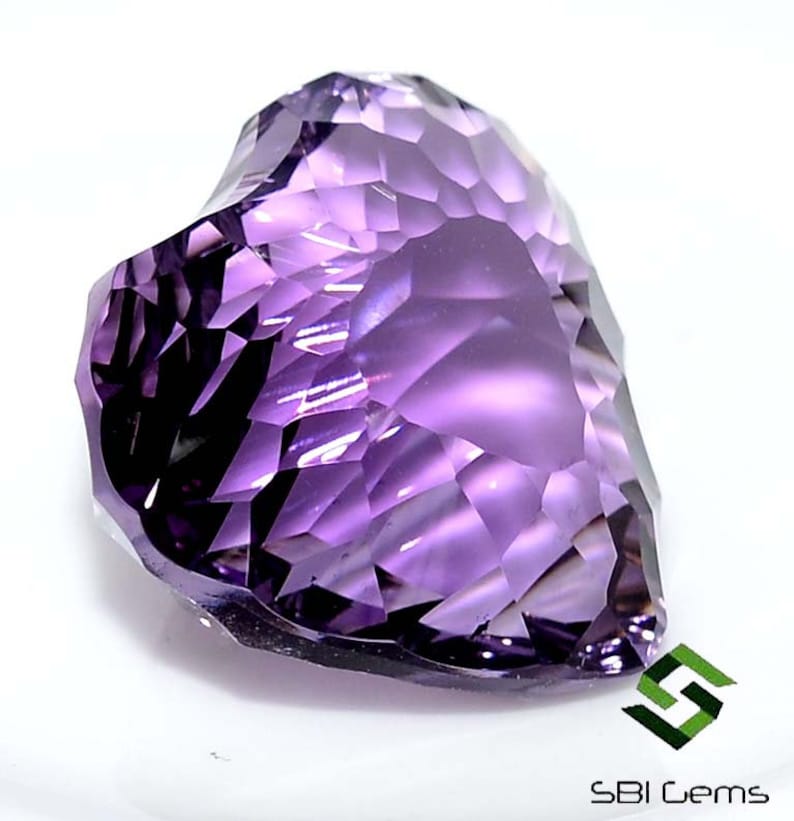 22x19 mm Certified Natural Amethyst Heart Shape Concave Cut 26.16 Cts Top Best Quality Calibrated Loose Gemstone