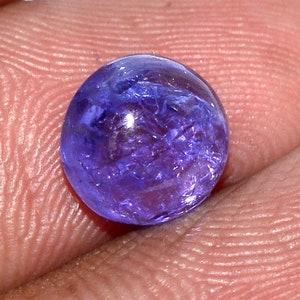 8, 8.50, 9, 11 mm Certified Natural Tanzanite Oval Cabochon Voilte Blue Shade Loose Gemstone