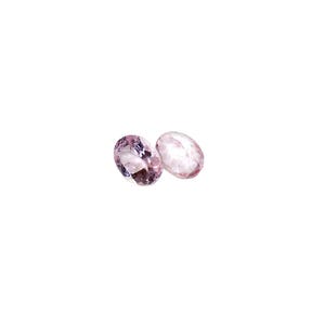8x6 mm Natural Pink Morganite Oval Cut 2 Quality Pairs Faceted Loose Certified Gemstones
