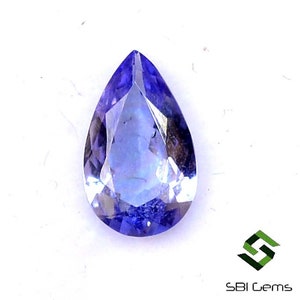 8x5 mm Certified Natural Tanzanite Pear Cut 0.74 CTS Lustrous Faceted Loose Gemstone