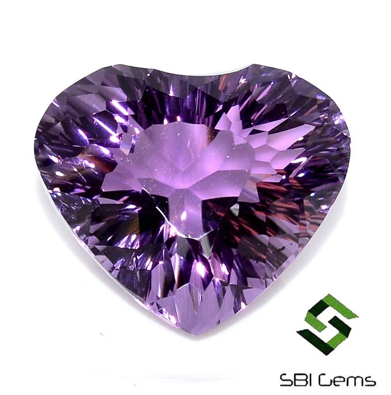 22x19 mm Certified Natural Amethyst Heart Shape Concave Cut 26.16 Cts Top Best Quality Calibrated Loose Gemstone