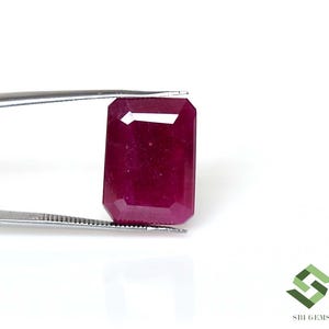 18x13 mm Natural Ruby Octagon Cut IGI Certified 3 Size & Qiality Loose Gemstones