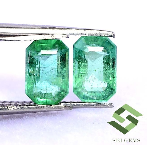 Émeraude Naturelle 0,50 Ct – 6x4 Mm – Rectangulaire, Sans Traitement – Pour Joaillerie