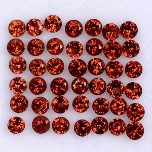 Granato rosso naturale taglio tondo pietre preziose sfuse