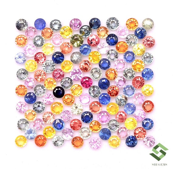Saphir Multicolore Naturel Non Chauffé - 23,50 Carats - Certifié GDL - Forme Ovale