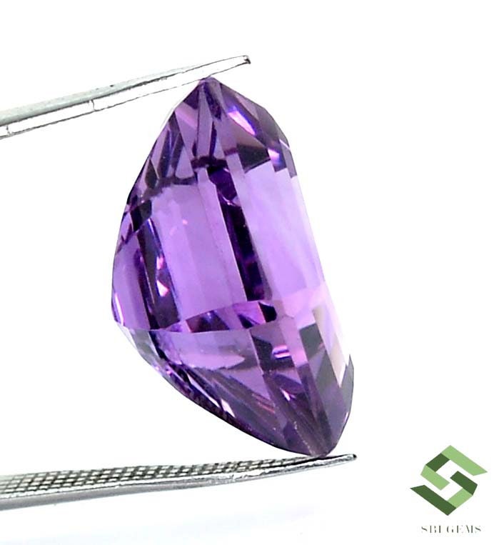 天然アメジスト スクエアカット 宝石：20.13 CTS パープルペア - Etsy 日本