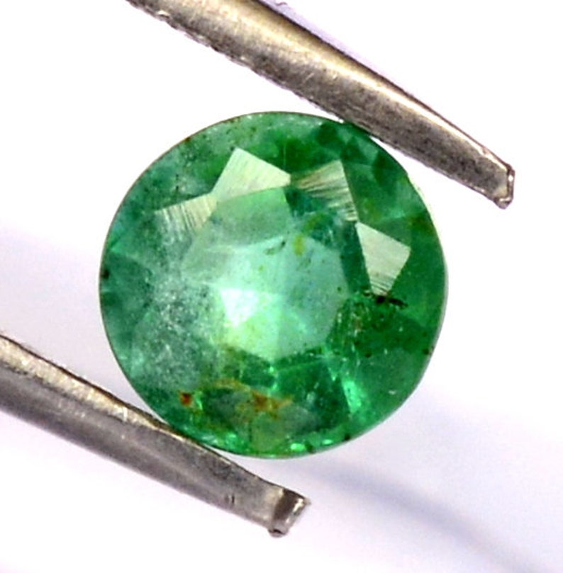 Certified Natural Emerald Round Cut 4.50 mm 0.39 Cts Lustrous Loose Gemstone