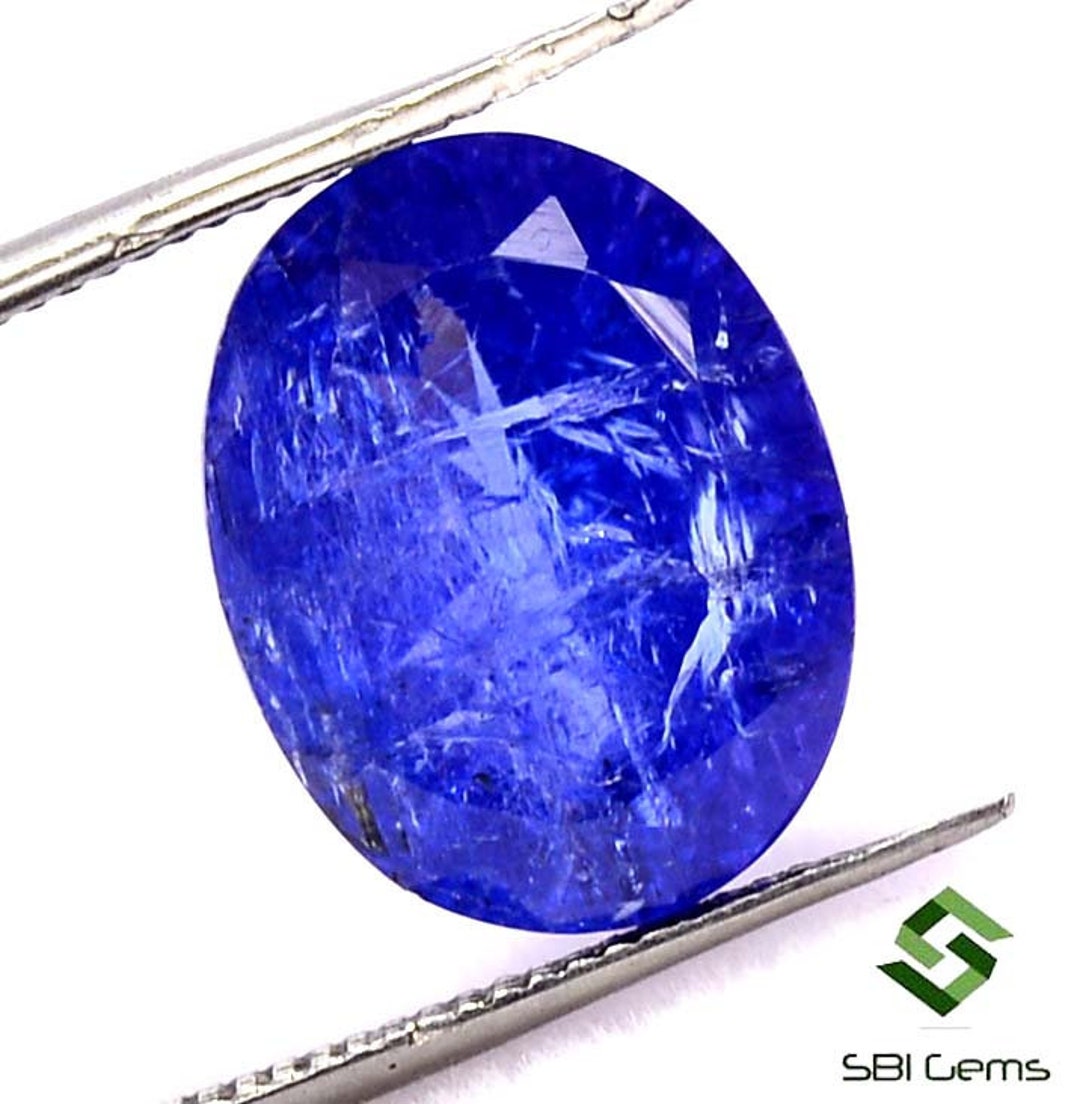 13 x 10 mm 天然タンザナイト宝石：オーバルカット、5.99 CTS、 - Etsy