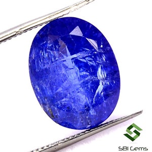 Natural Tanzanite Gemstone: Oval Cut, 5.99 CTS, 13x10 mm