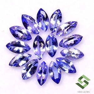 Marquise Cut Tanzanite Lot: 3.83 Cts Calibrated Loose Gemstones
