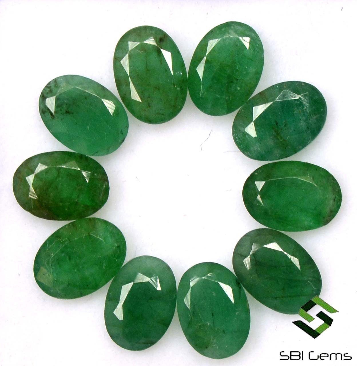 7x5 Mm Certified Natural Emerald Oval Cut Lot 10 Pcs Untreated - Etsy
