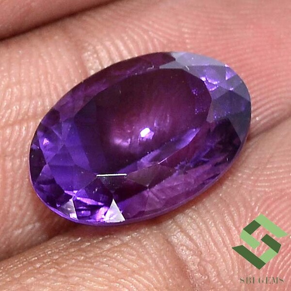 18x13 mm Certified Natural Amethyst Oval Cut 11.73 Cts Untreated Faceted Loose Gemstone