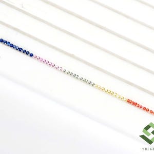 Multi Sapphire Round Cut Lot: 50 Pcs, 0.35 CTS, 1 mm Loose Gemstones