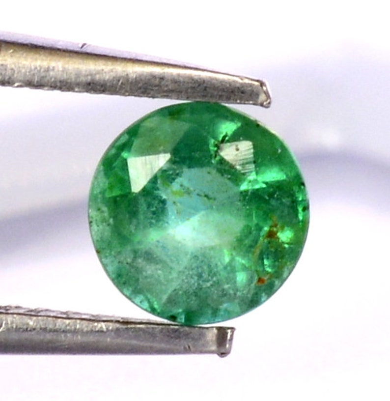 Certified Natural Emerald Round Cut 4.50 mm 0.39 Cts Lustrous Loose Gemstone