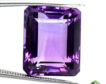 18x14 mm, 19x13 mm Natural Amethyst Octagon Cut 2 Size Faceted Loose Certified Gemstones