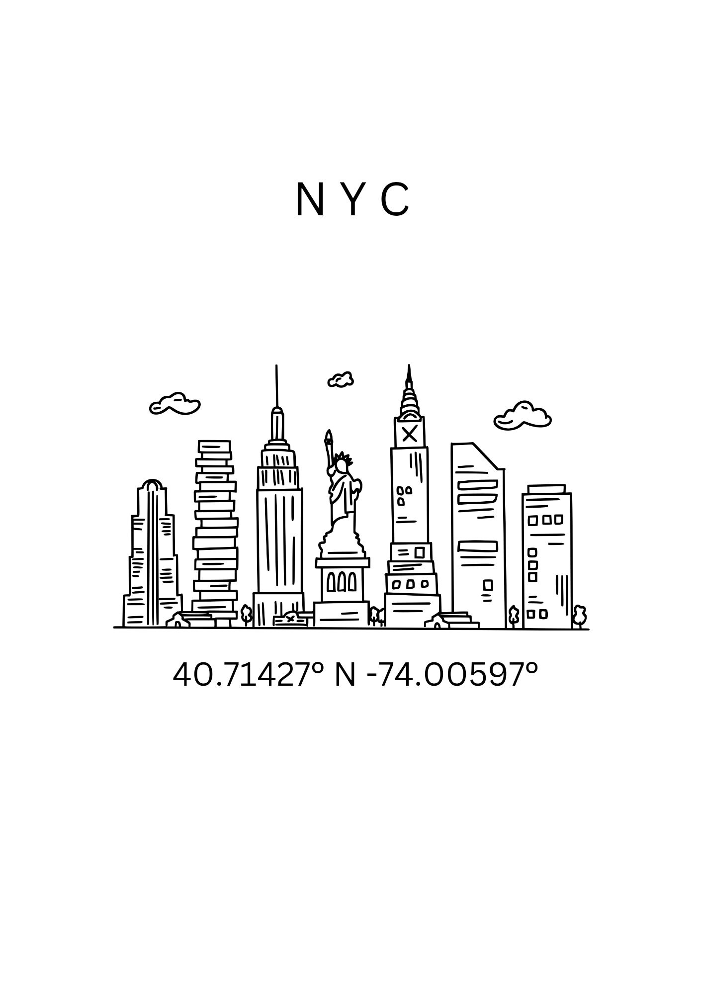 New York City Digital Print - Etsy