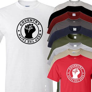 Coventry t shirt football novelty keep the faith grandad dad design fathers