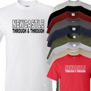 Newcastle T Shirt Through & Through football novelty fan design