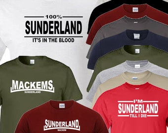 Sunderland T Shirt 100% Its In The Blood Novelty Fathers Day Gift Christmas